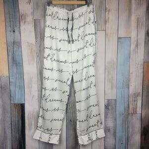 Victoria's Secret White Pajama Bottoms Size Medium
